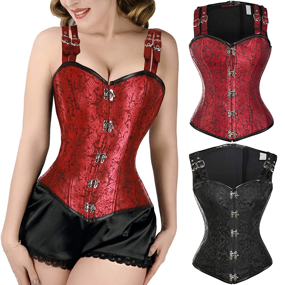 

Женский корсет со стальными косточками, винтажное женское Бюстье, корсаж для талии, бюстье, корсет, топы, бюстье, Корректирующее белье для по...