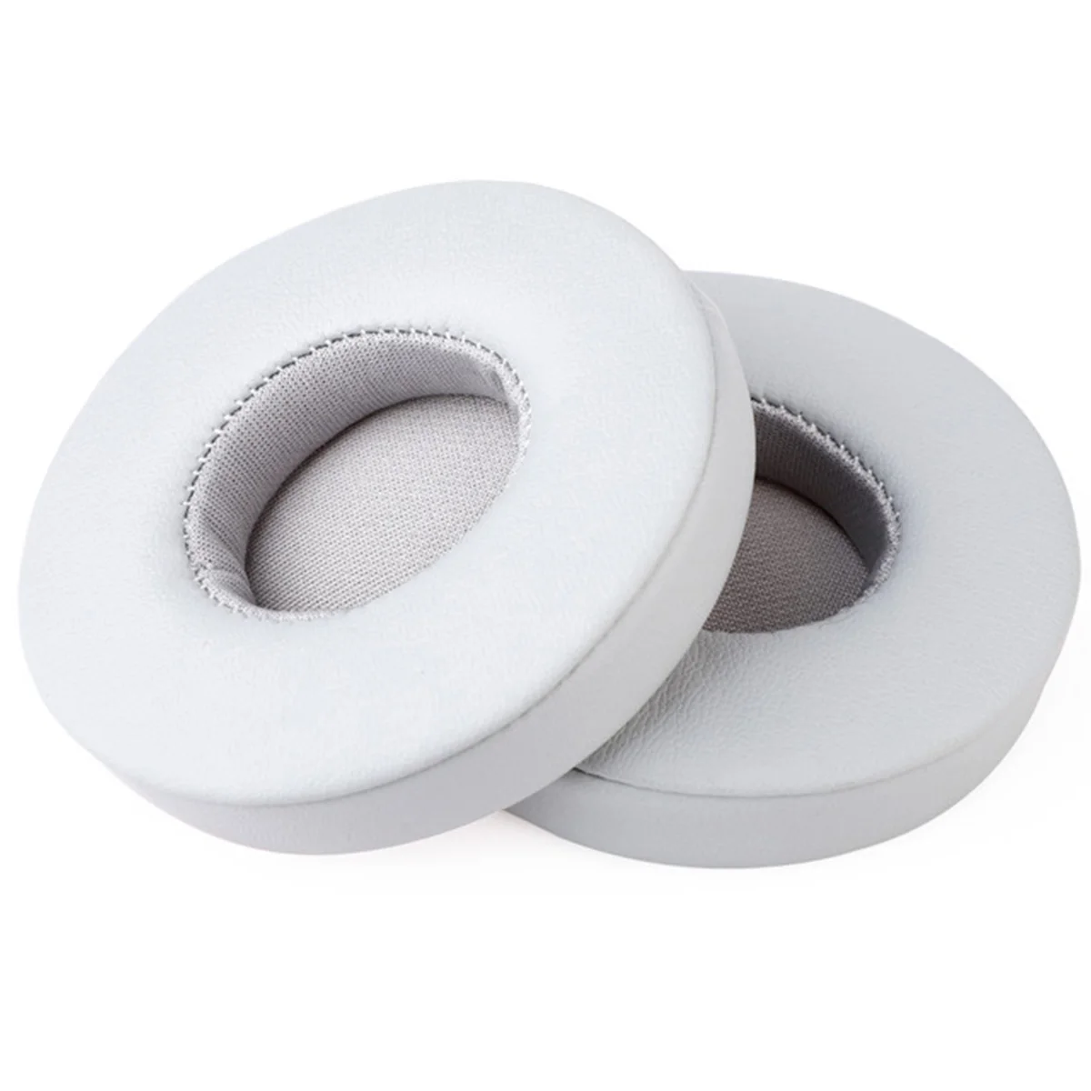 1 пара наушников Замена для Solo 2 проводных наушников Earpad Earmuff пены амбушюры крышка мягкая полиуретановая кожа подушечка-спонж крышка - Цвет: Серый