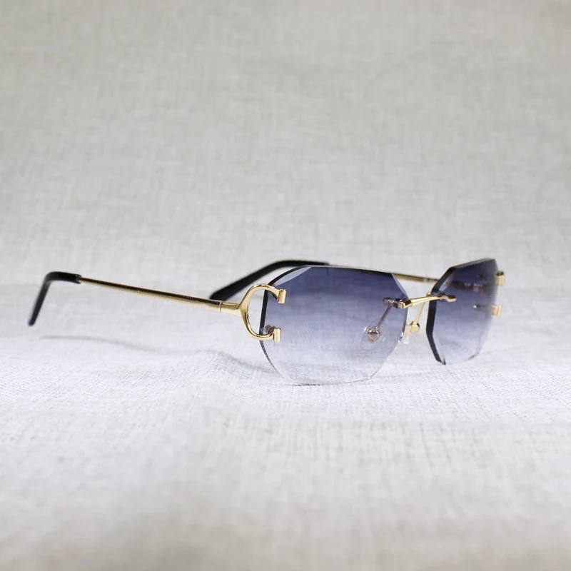 Солнцезащитные очки без оправы для мужчин и женщин аксессуары защиты глаз с