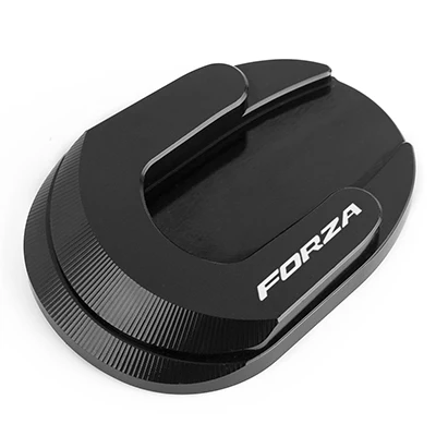 black Для HONDA Forza 125 250 300 MF13 17-19 аксессуары для мотоциклов подставка для ног Расслабление ног боковая подставка удлинитель опорная пластина - Цвет: black