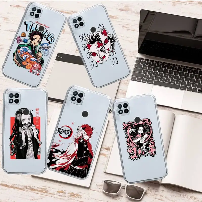 

Demon Slayer Japanese Anime Phone Case Transparent for Xiaomi redmi note 8 9 10 11 t lite pro ultra mix 4 k40