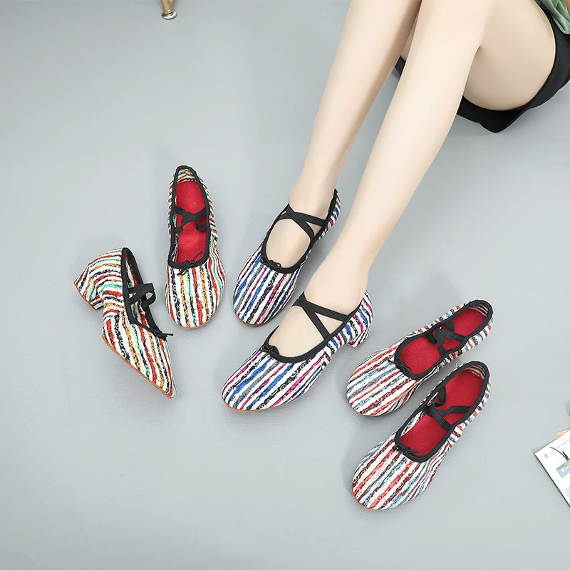 Бегемотические туфли для латинских танцев женщины девушки дамы практики учителя