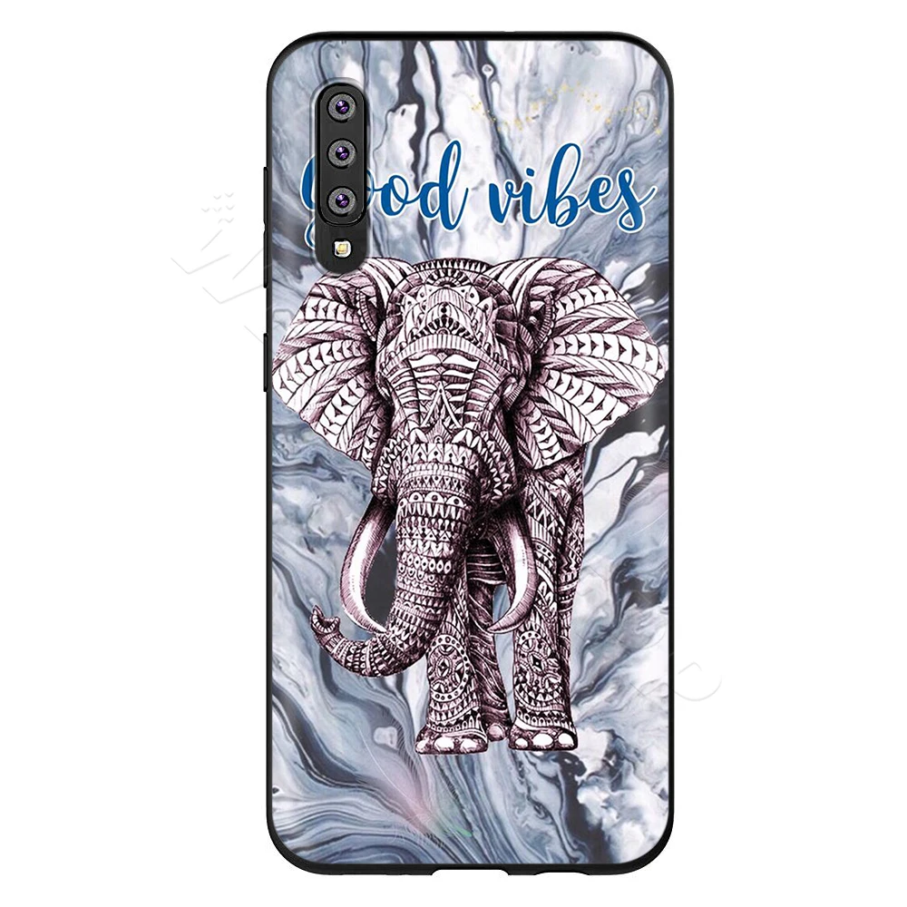 Webbedepp индийских животных Тотем слона чехол для samsung Galaxy S7 S8 S9 S10 Edge Plus Note 10 8 9 A10 A20 A30 A40 A50 A60 A70 - Цвет: 9
