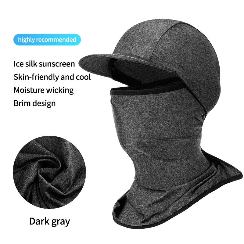 

Summer Ice Silk Sunscreen Towel Seamless Scarf Riding Mask Windproof Towel Bicycle Gear Ice Silk Headscarf Cycling Equipment New