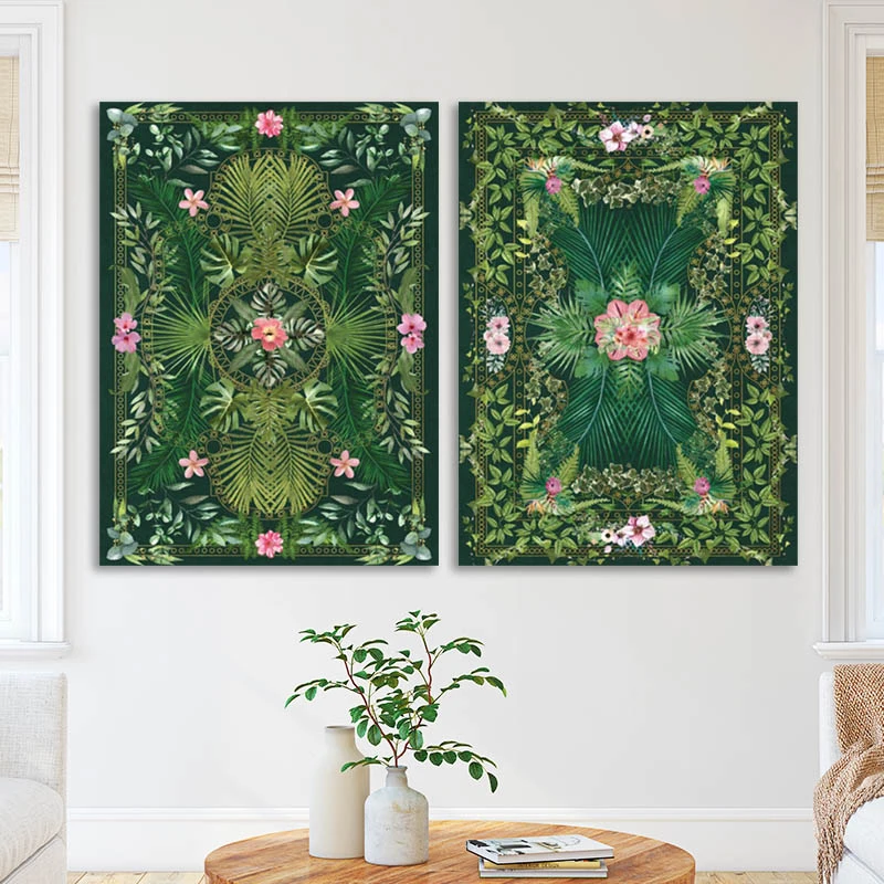 

Canvas Print Tropical-Foliage Poster Decorative Picture Modern Wall Art Paintings Home Decor No Frame