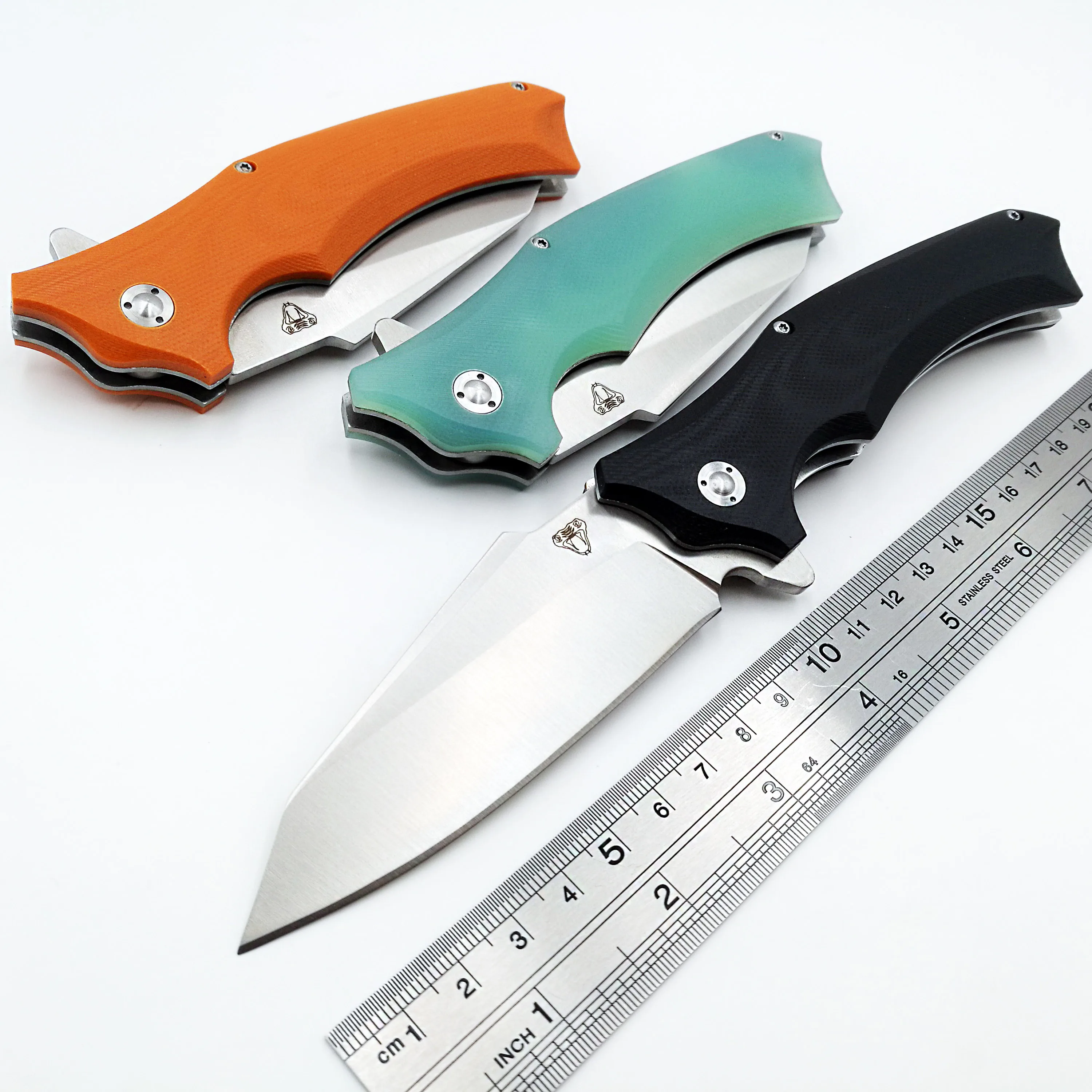 Складной нож JSSQ Snake тактический карманный Клинок с лезвием 9Cr18Mov для дайвинга