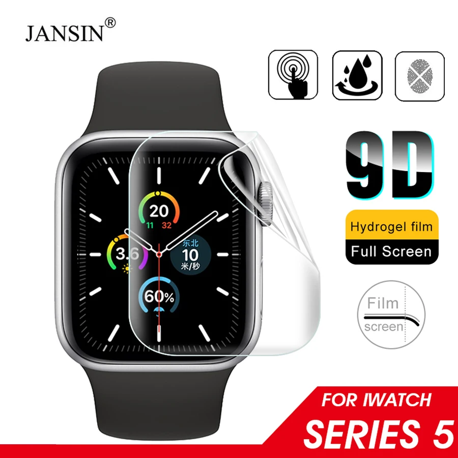 Защитная пленка для Apple Watch 5 44 мм 40 серия 4 3 2 1 HD прозрачная TPU мягкая 42 38 мм|Защита