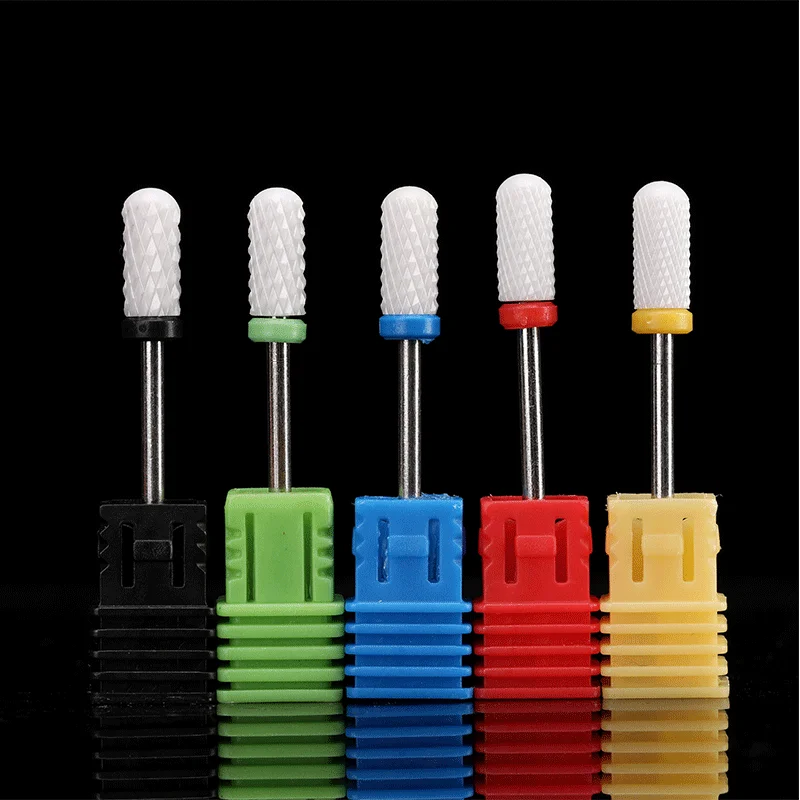 

3/32" Ceramic Nail Drill Bit For Electric Machine Milling Cutter For Pedicure Manicure Files Buffers Nail Art Polishing Remove