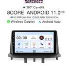 Автомобильный DVD-плеер 4G 2Din 6G + 128G Android 10 для Renault Megane 3 Fluence 2008-2014 360 камера Carplay GPS Wifi RDS радио аудио
