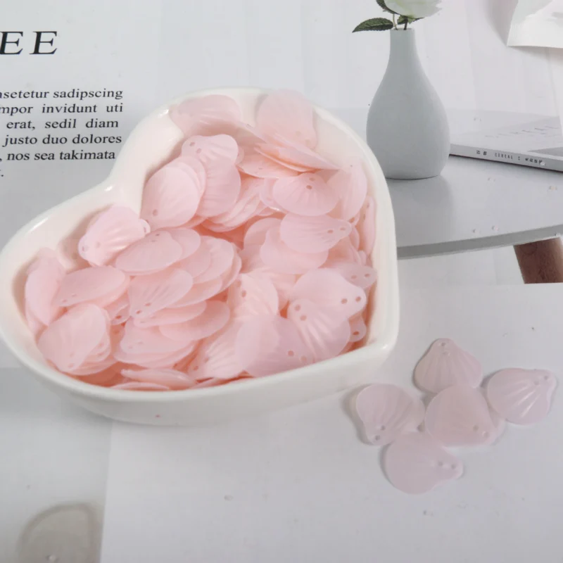 Прозрачный матовый розовый 30 г/лот смешанные формы ПВХ свободная фотография