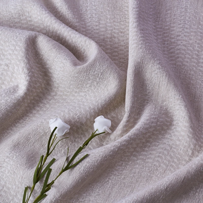 Высококачественный льняной хлопковый материал Жаккард Конопли с дождем и росой