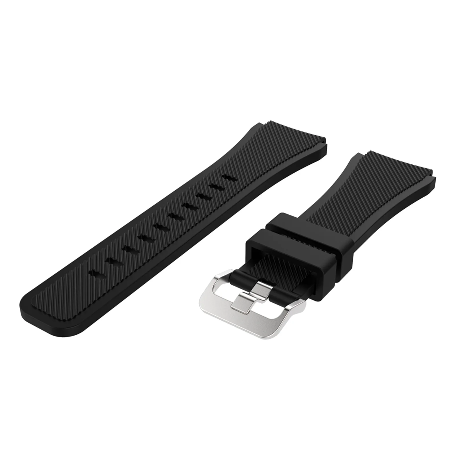 Черный Разноцветный ремешок для часов Ремешок Для Xiaomi Huami Amazfit Pace силиконовый браслет на запястье для Amazfit 2/2S Stratos pace ремешок для часов - Цвет: Черный