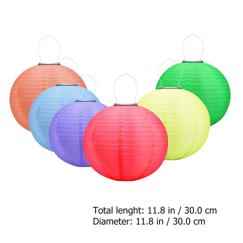 

6pcs LED Lamps Solar Lamps Balcony Lanterns Home Garden Yard DIY Decoration Lanterns Party Hanging Pendant