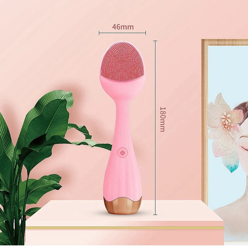 

Facial Cleansing Brush, Silicone Face Brush Skin Brush Face Massager for Exfoliating