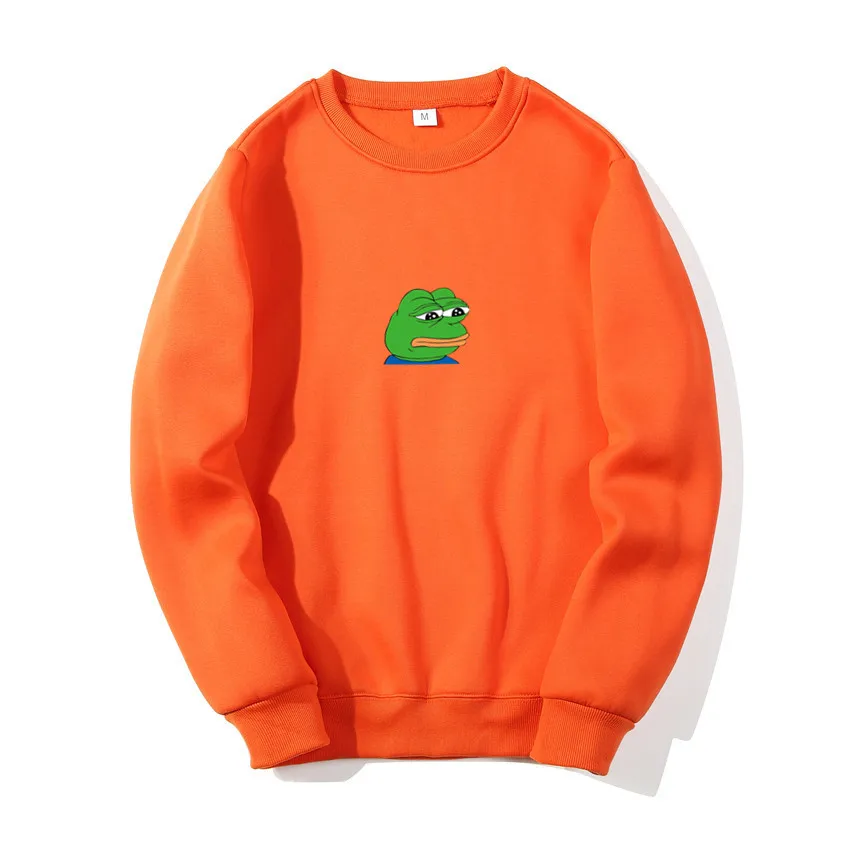 Брендовые новые модные толстовки уличная хип-хоп печать Sad Frog Толстовка мужская Толстовка и мужская Японская уличная одежда