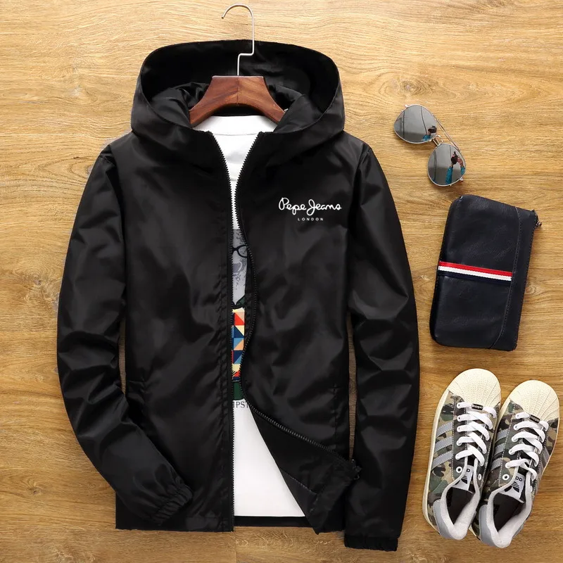 Модные мужские куртки Pepe-Jeans-London мужская куртка с капюшоном ветровка Мужская