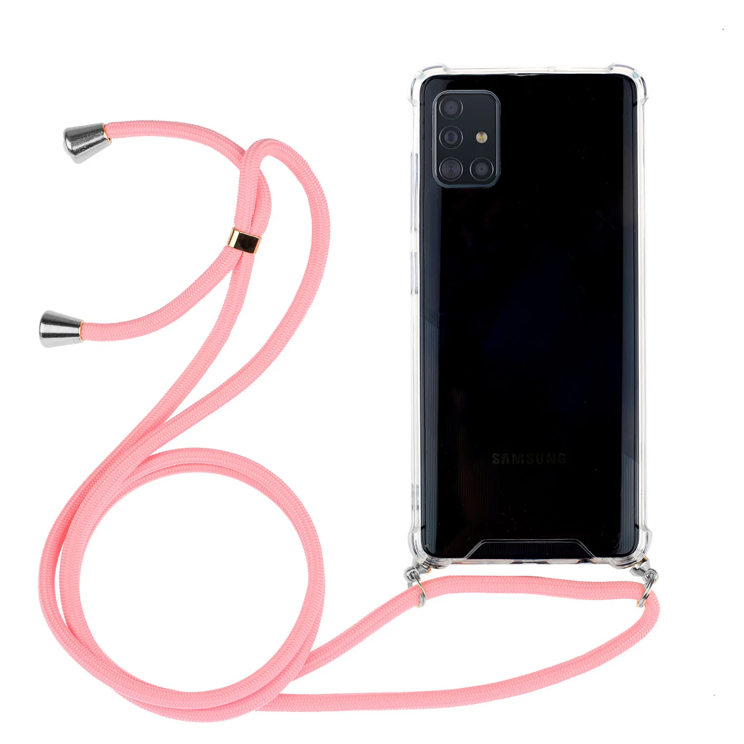 Прозрачный чехол для телефона Samsung Galaxy Note 10 pro s20 plus ultra A51 A71 шнурки ожерелье шнур с