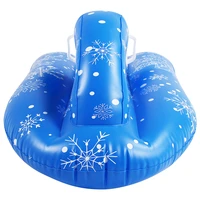 inflatable snow tube large pvc snow boat for winter skating snow sled boat kids winter toy snowboarding floated skiing board