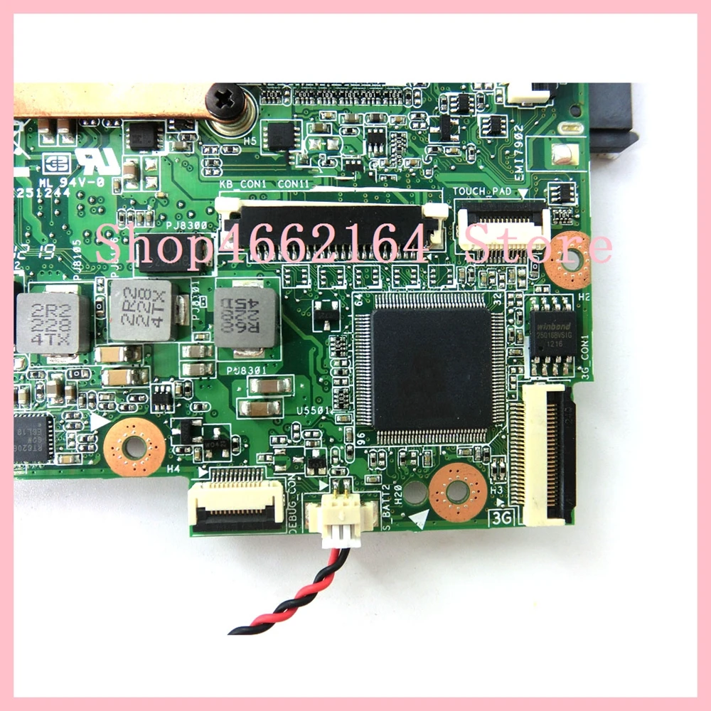 1025C без WLAN материнская плата REV 1 2G для ASUS ноутбука основная DDR3 100% протестированная