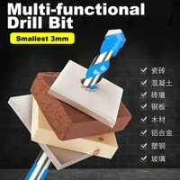lavie multi functional glass drill bit triangle bits ceramic tile concrete brick metal stainless steel wood