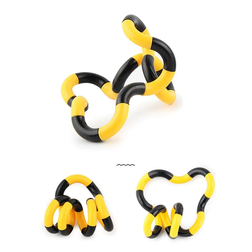 

Twisted Ring Magic Fidget Anti Stress Toy Magic Trick Rope Creative DIY Winding Leisure Education Stress Relief for Kid Xmas Toy