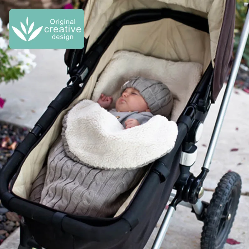 new born car seat sleeping bag pure cotton baby stroller sleeping bag add thick soft foot cover baby stroller accessories