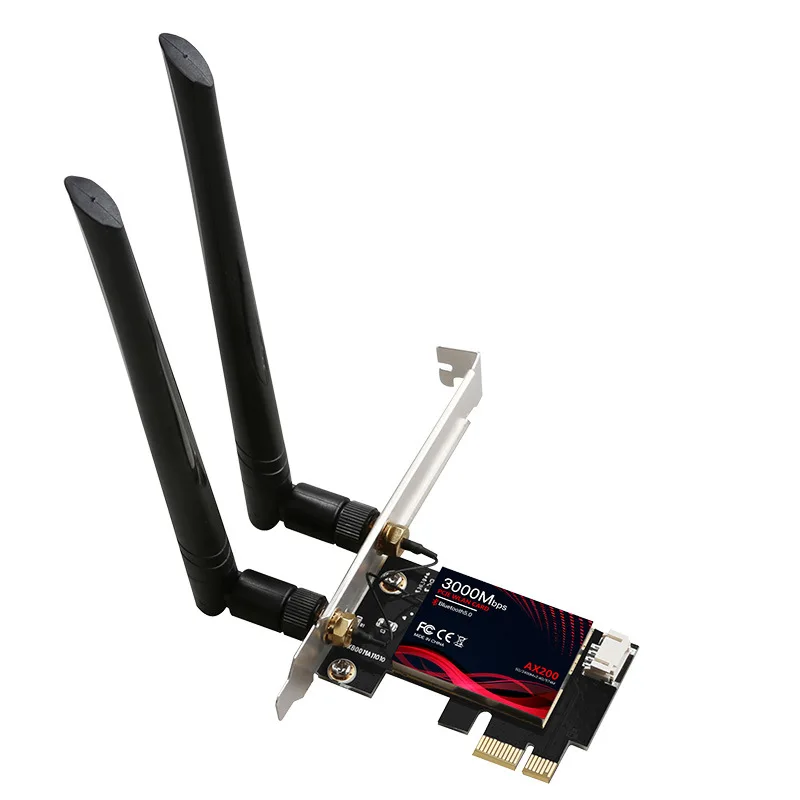 

Wi-Fi 6 поколения Беспроводной сетевая карта AX200 двухчастотный Gigabit 5G встроенный модуль Bluetooth 5,0 Wi-Fi приемник