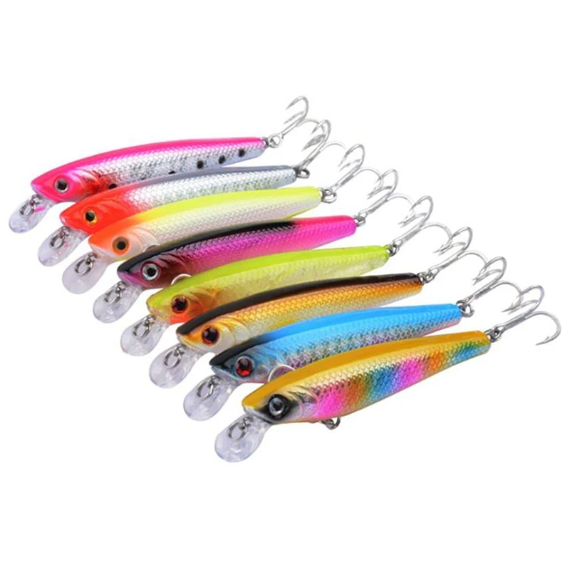 8 шт. рыболовные приманки жесткие в форме гольяна спасательная рыболовная