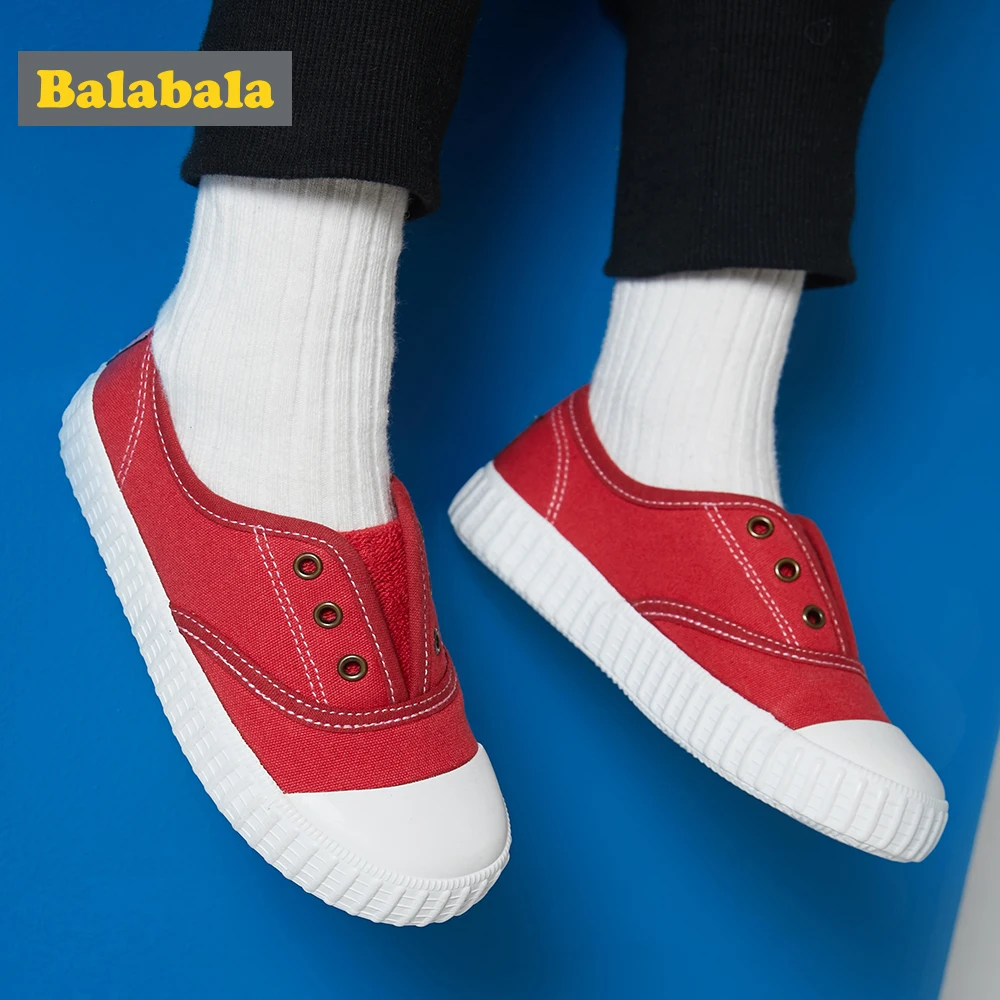 Balabala детская белая обувь парусиновая для девочек и мальчиков новинка 2019 | Детская
