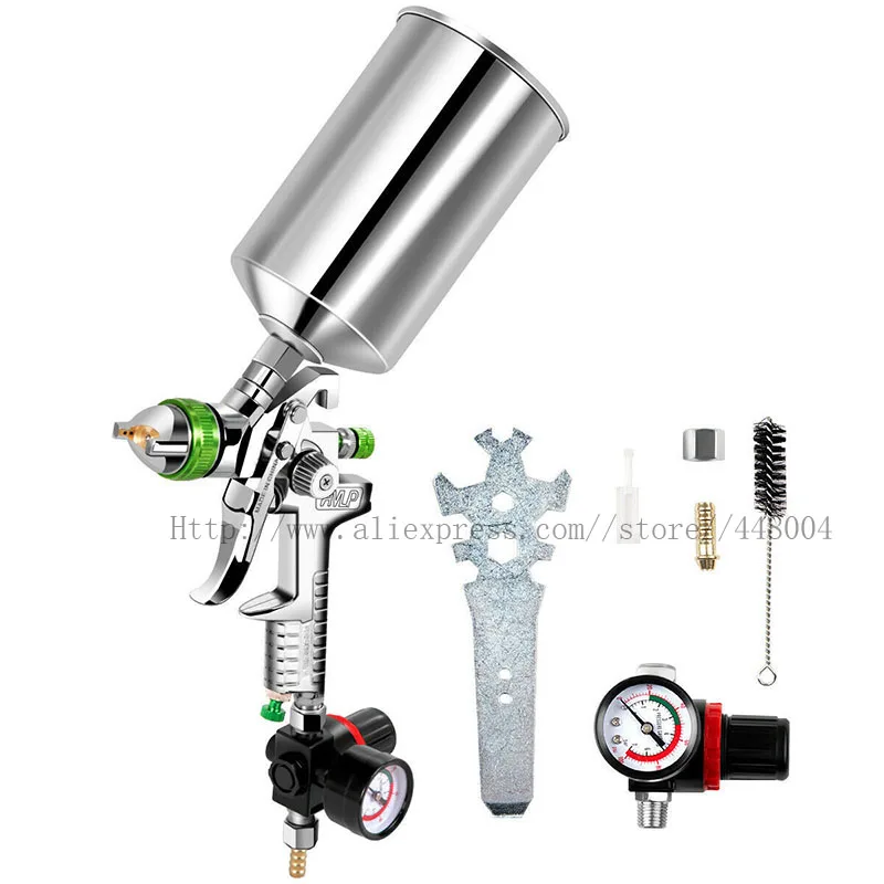 HVLP gravity spray gun air spray gun 2.5mm 1000CC cup professional automotive paint tools