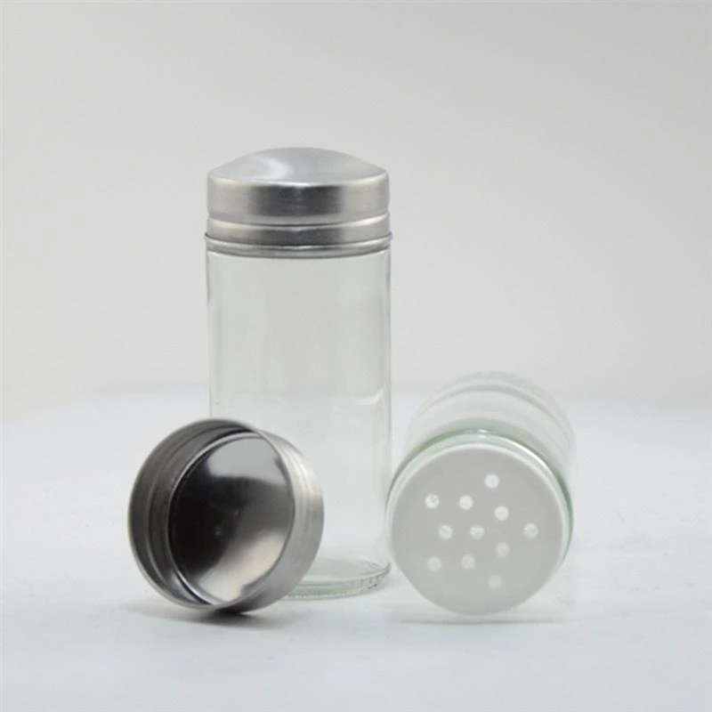 

Stainless Steel Seasoning Bottle Rack Kit Rotating Spice Rack Bottle Set Large Capacity Condiment Jars Holder Organizer