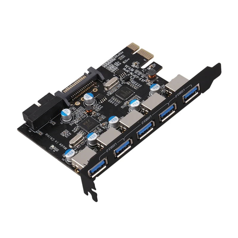 7 портов Pci-E Usb 3 0 Express Card 5 снаружи и 2 порта для передней панели через 19Pin внутри с В