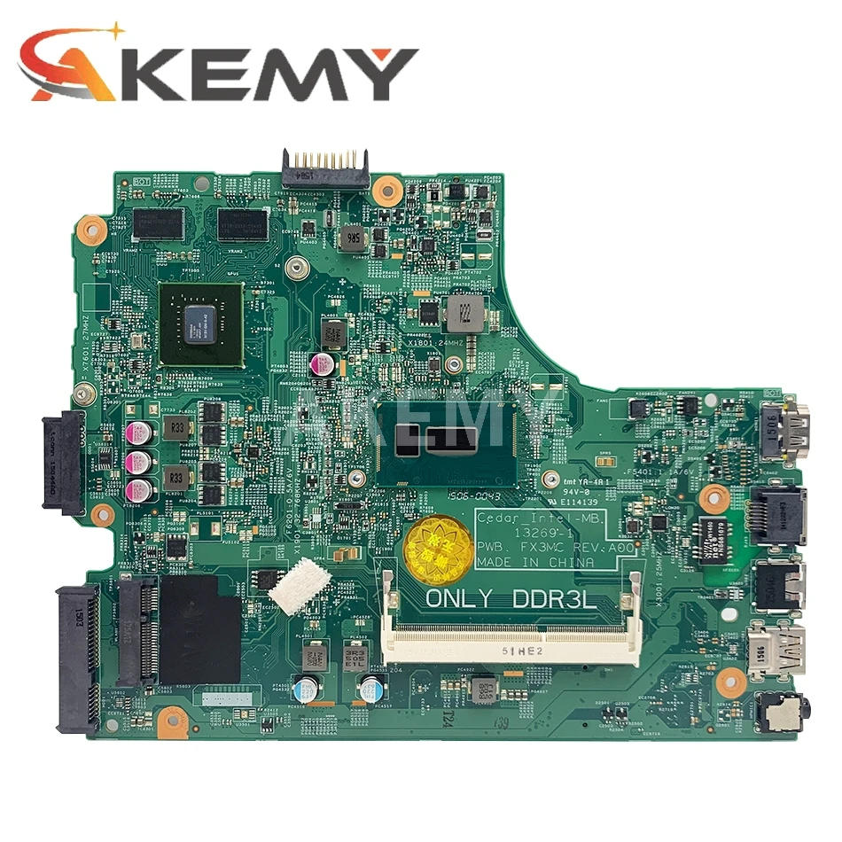 Для For DELL 3542 insprion 15-3542 3442 3543 3443 5749 материнская плата 13269-1 PWB FX3MC REV A00 I7-4510u | Компьютеры