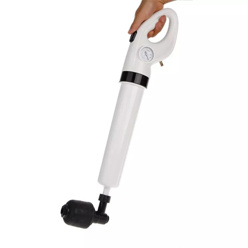 

High Pressure Free postage Pump Cleaner Dredge Toilet Plunger Air Drain Blaster Sink Pipe Clogged Remover Bathroom Pipe Bathtub