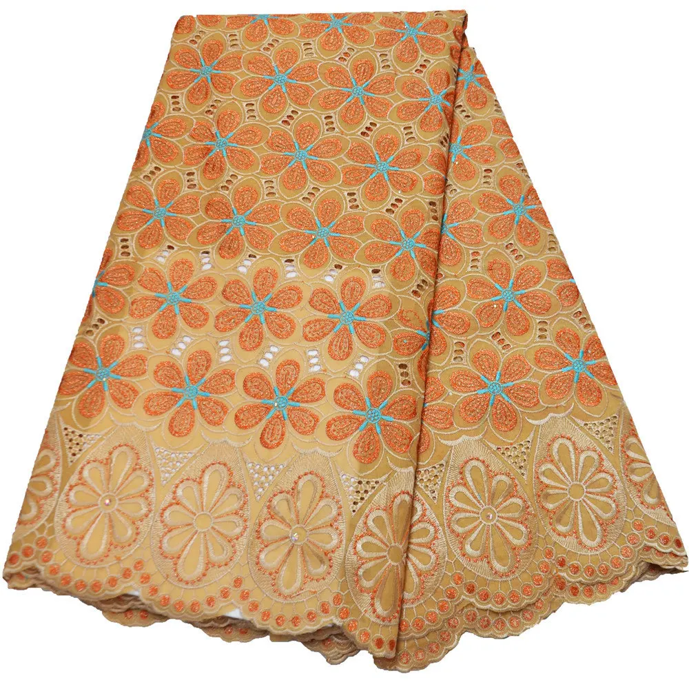 

Purple Cotton Lace High Quality African Dry Lace Fabric With Stones swiss Voile Lace In Switzerland For party Dress V671