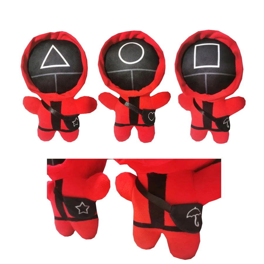 

Набивная игра кальмар, плюшевая кукла, Корейская игра в мягкий кальмар, украшение для комнаты, рождественские подарки для детей, плюшевые иг...