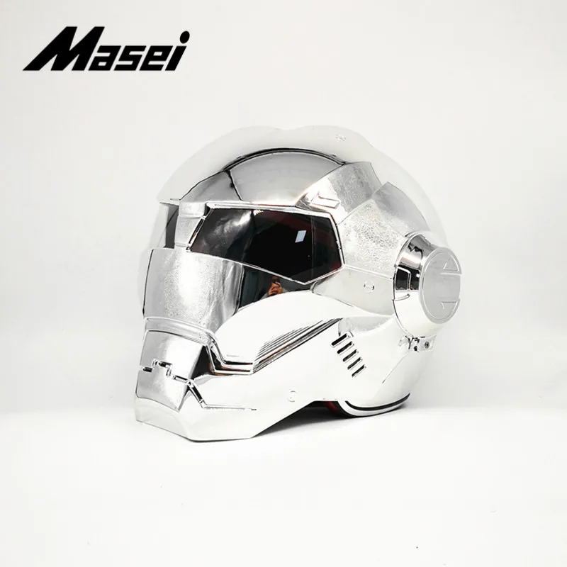Masei шлем Железного человека moto rcycle половина с открытым лицом шлем-каска cross