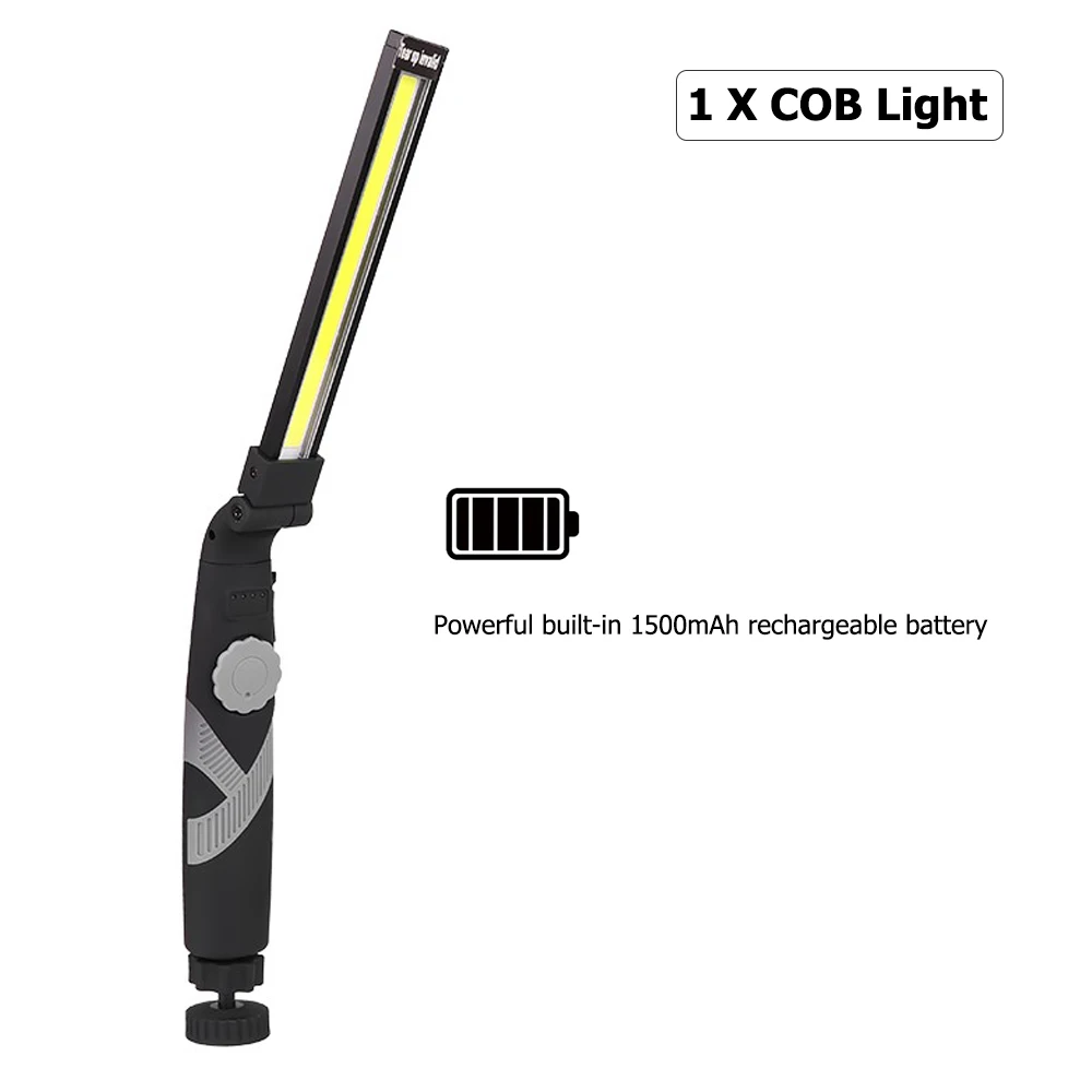 Package A Магнитный рабочий светильник COB светодиодный светильник USB Перезаряжаемый светильник-вспышка Гибкий контрольный светильник аварийный поворотный фонарь - Испускаемый цвет: Package A