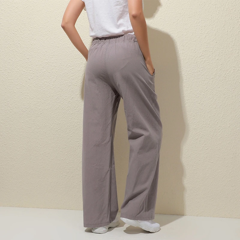 

Women Harem Pants Wide Leg Pants Female Trousers Casual Spring Summer Loose Cotton Blend Overalls Pants Plus Size M-2XL