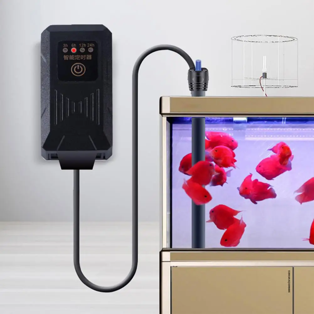 4 Modes Aquarium Timer Automatic Fish Tank Switch Controller for Supplies EU/US Plug | Дом и сад