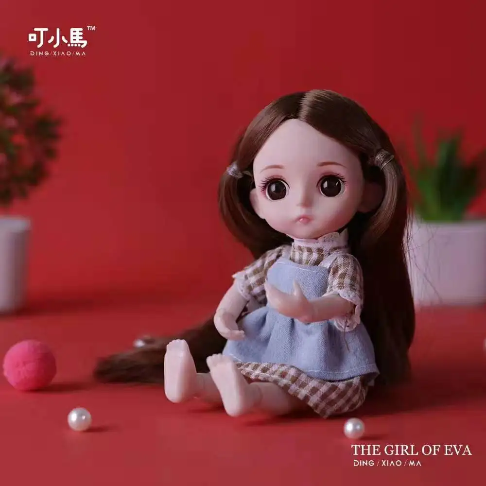 Мини Мода Мульти-шарнир Bjd кукла игрушки для девочек Мульти-шарнир Кукла игрушка Моделирование 3D кукла подарок для детей мягкое тело