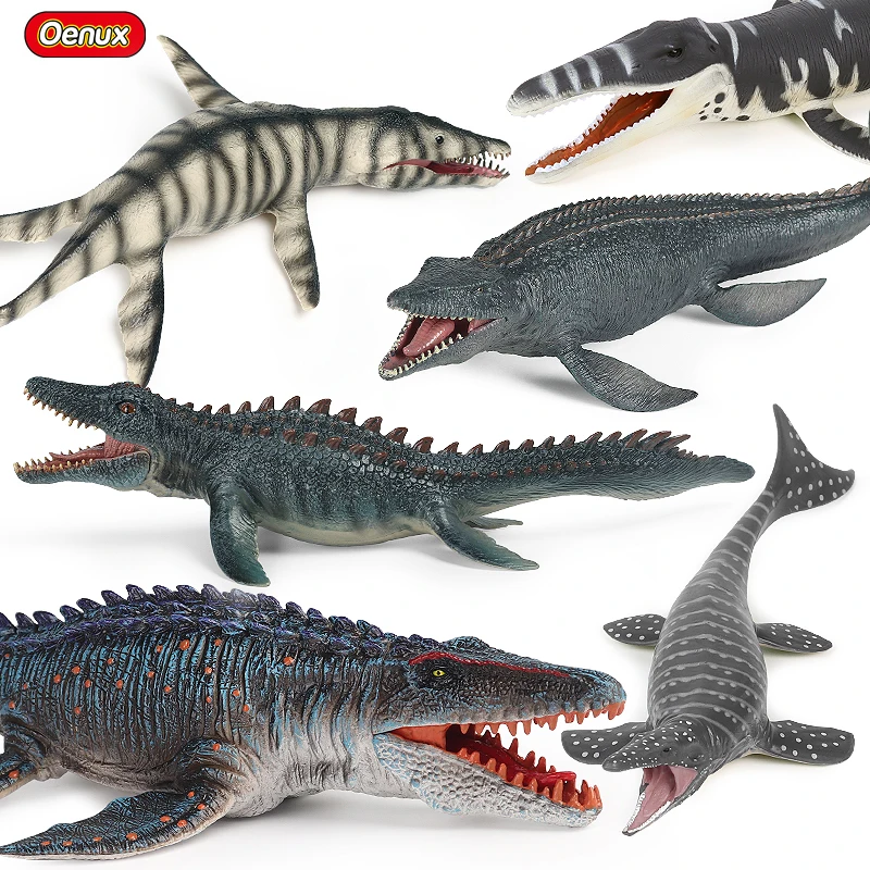 

Доисторическая Морская жизнь Oenux, животные, Savage Mosasaurus Kronosaurus Liopleurodon Tylosaurus, экшн-фигурка, модель динозавра из ПВХ, детская игрушка