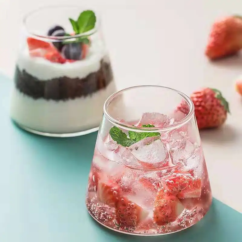

310ml Mount Fuji High Borosilicate Glass Heat-resistant Transparent Water Cup Beer Ice Cream Whiskey Glass