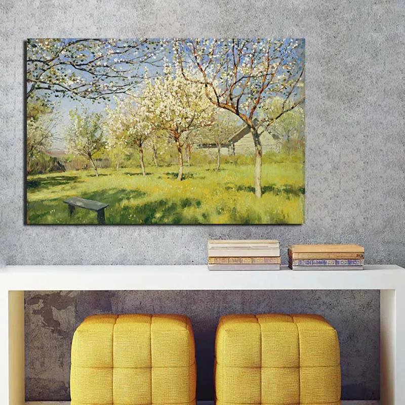 Винтажный постер Isaac Levitan Картина на холсте печать декор для гостиной дома