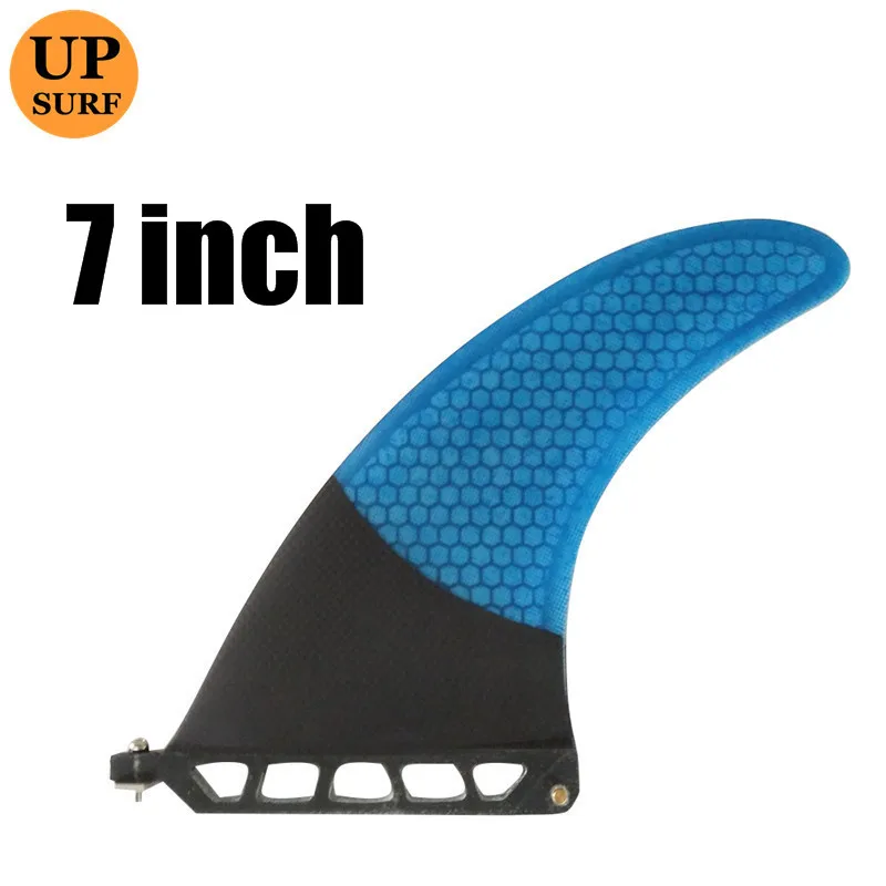 7 inch blue 9 дюймов firberglass carbon один плавник " 7" " доска для серфинга sup плавник Лонгборд плавник 8 - Цвет: 7 inch blue