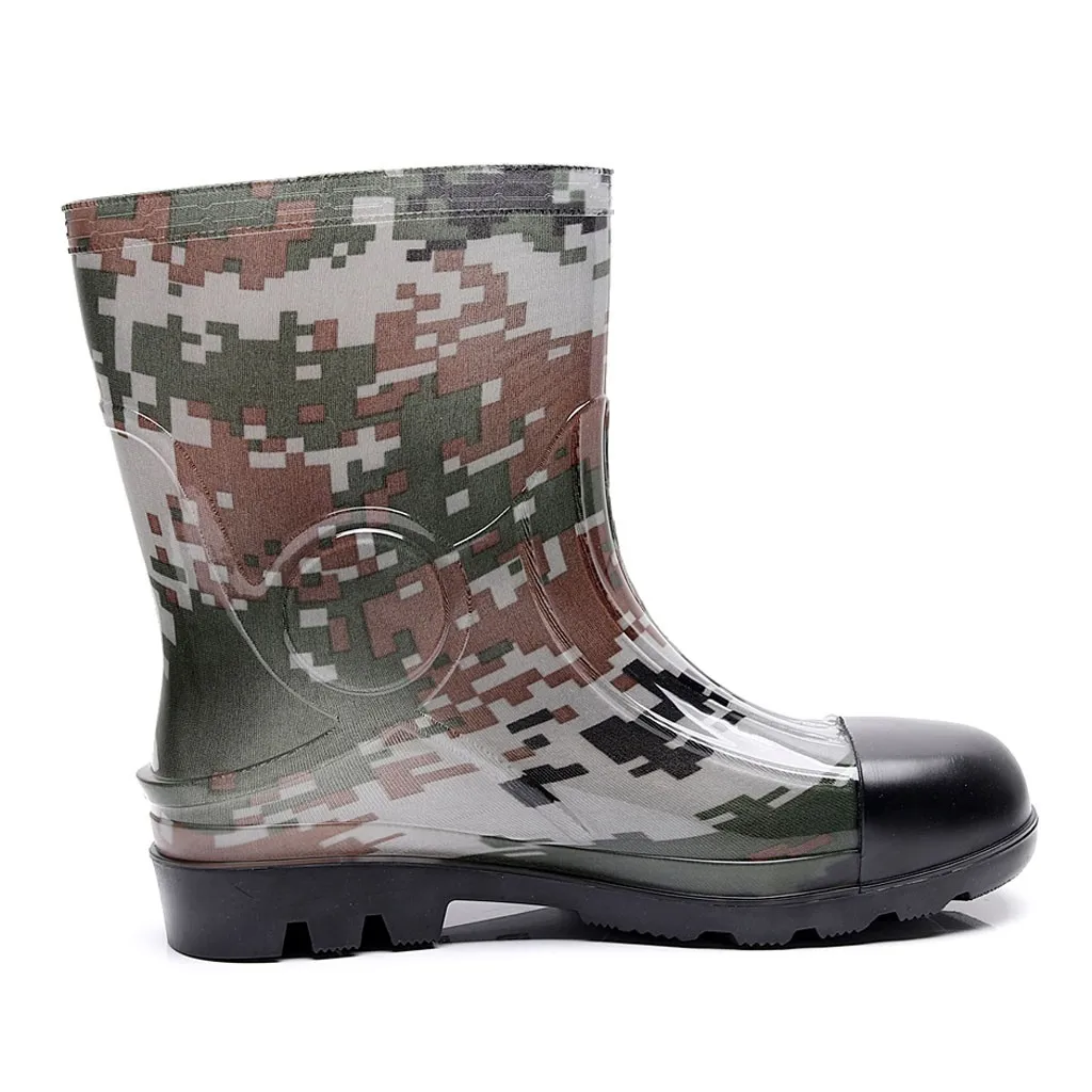 SAGACE/Нескользящие водонепроницаемые камуфляжные сапоги от дождя Пластиковая