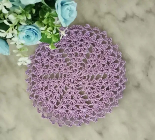 18 СМ Круглая винтажная ручная работа вязаная крючком салфетка для стола