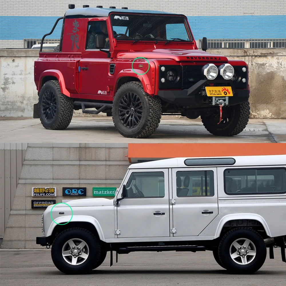 2Pcs Amber Dynamic Flowing LED Side Marker Light For Land Rover Discovery 2 1999-2004 Defender Freelander 1 2002-2005 | Автомобили и