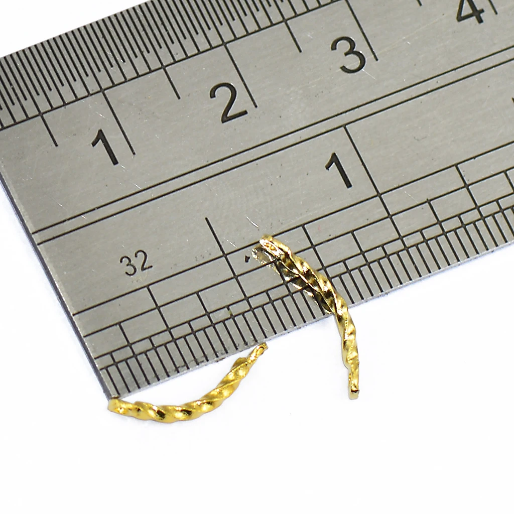

Approx.100pcs Jewelry Making Findings Twisted Bar Connectors Gold
