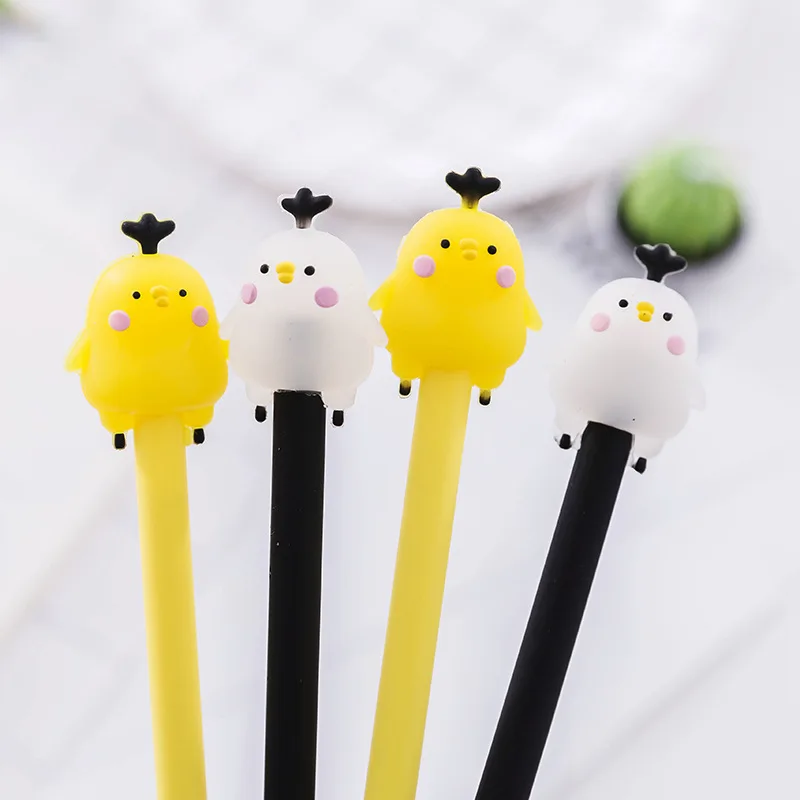 Kpop мультфильм милый kawaii курица гелевая ручка ребенок письма для подписи студента
